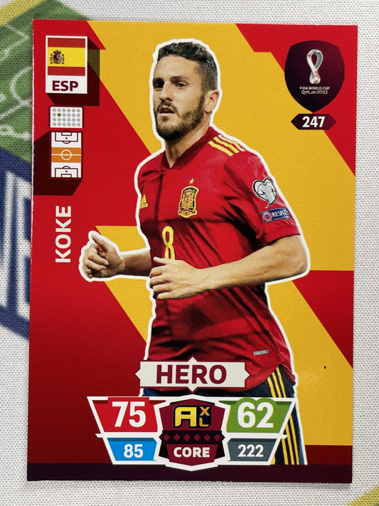 Koke Spain Panini World Cup 2022 Adrenalyn XL Card