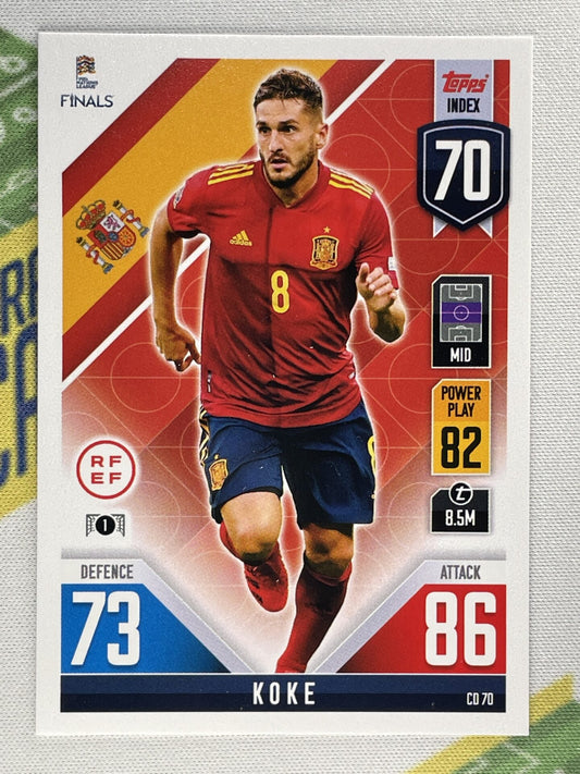 Koke Spain Topps Match Attax 101 Road to Nations League 2022 Card