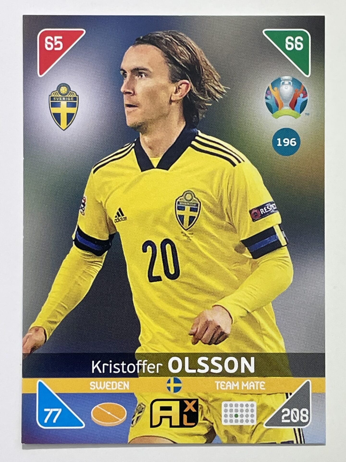 Kristoffer Olsson Team Mates (Sweden) Football Card &#8211; Euro 2020 Adrenalyn XL