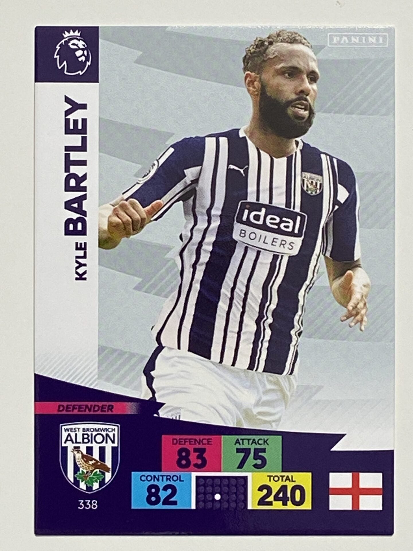 Kyle Bartley (West Brom) Football Card &#8211; Premier League Adrenalyn XL 2020:21