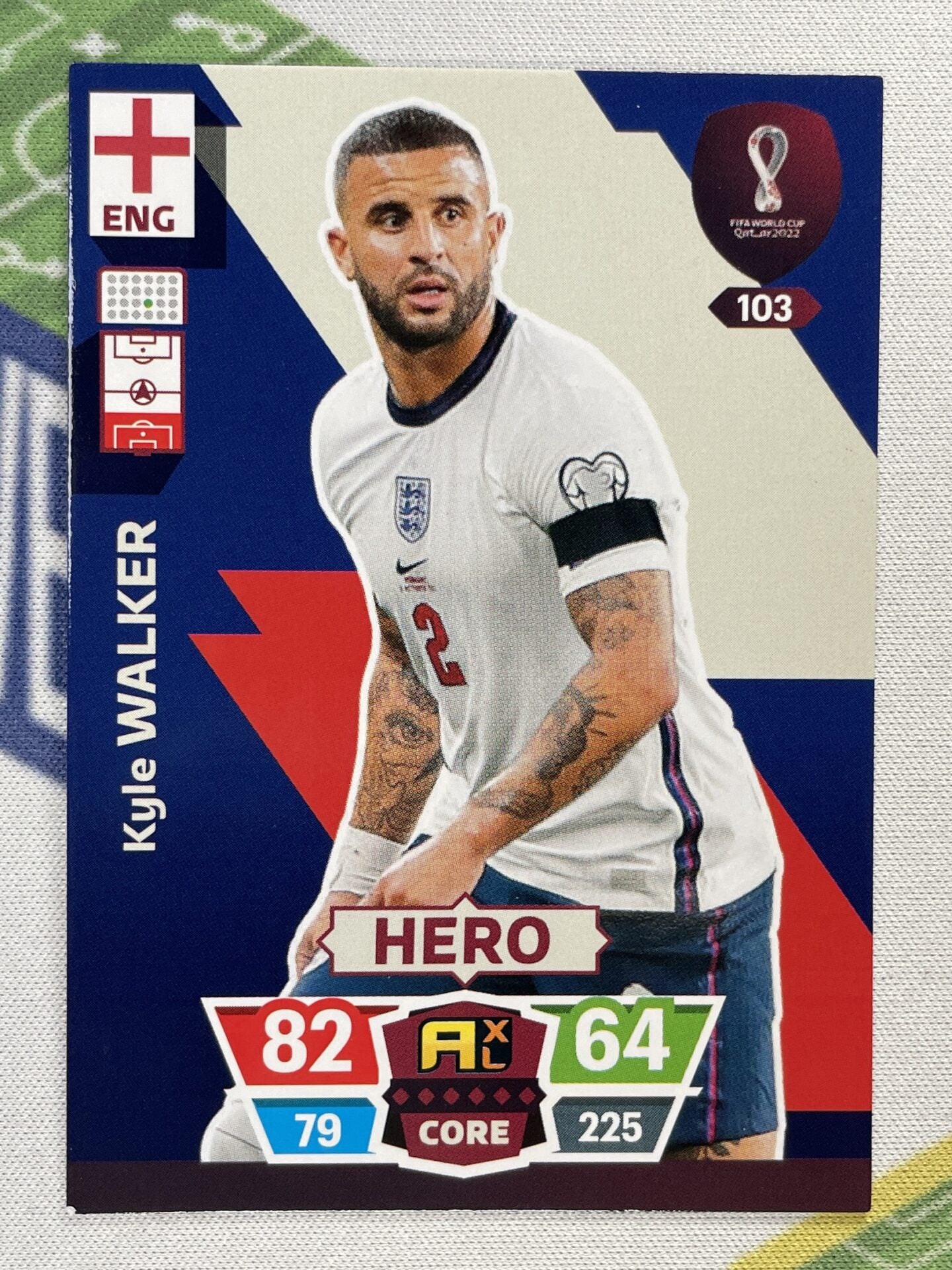 Kyle Walker England Panini World Cup 2022 Adrenalyn XL Card