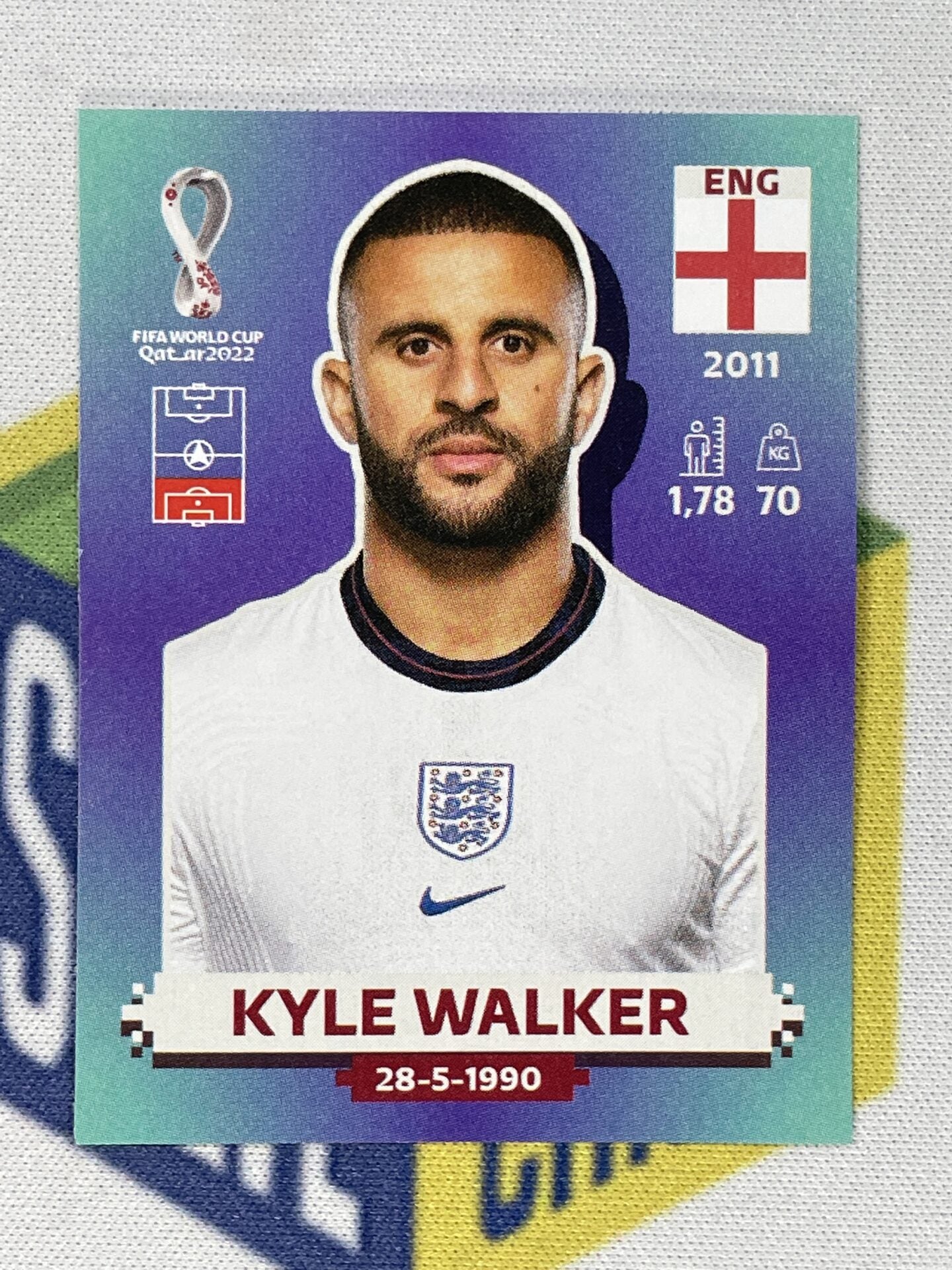 Kyle Walker England Panini World Cup 2022 Qatar Stickers