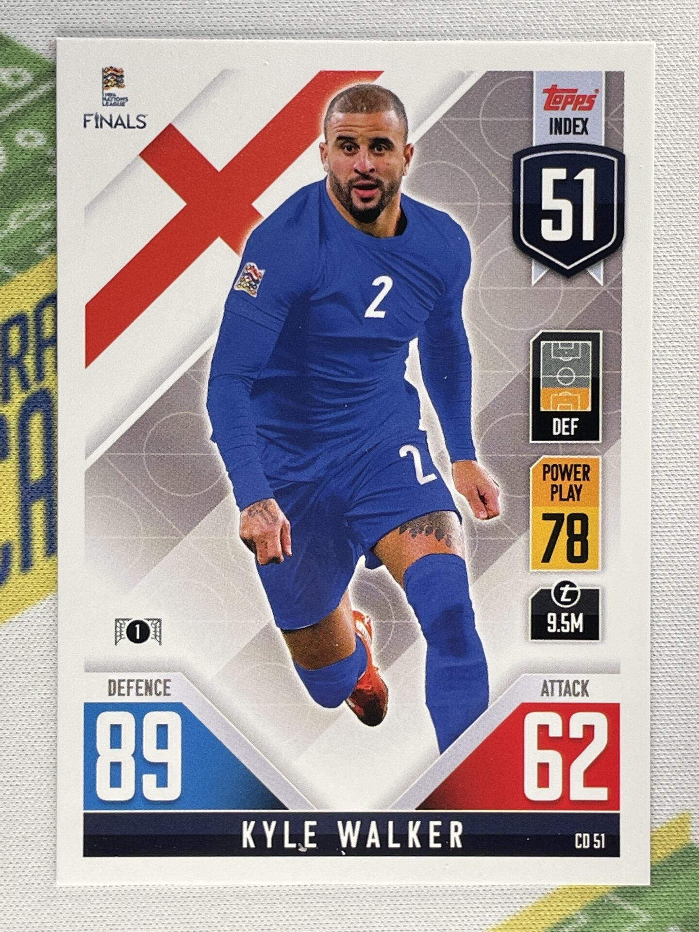 Kyle Walker England Topps Match Attax 101 Road to Nations League 2022 Card