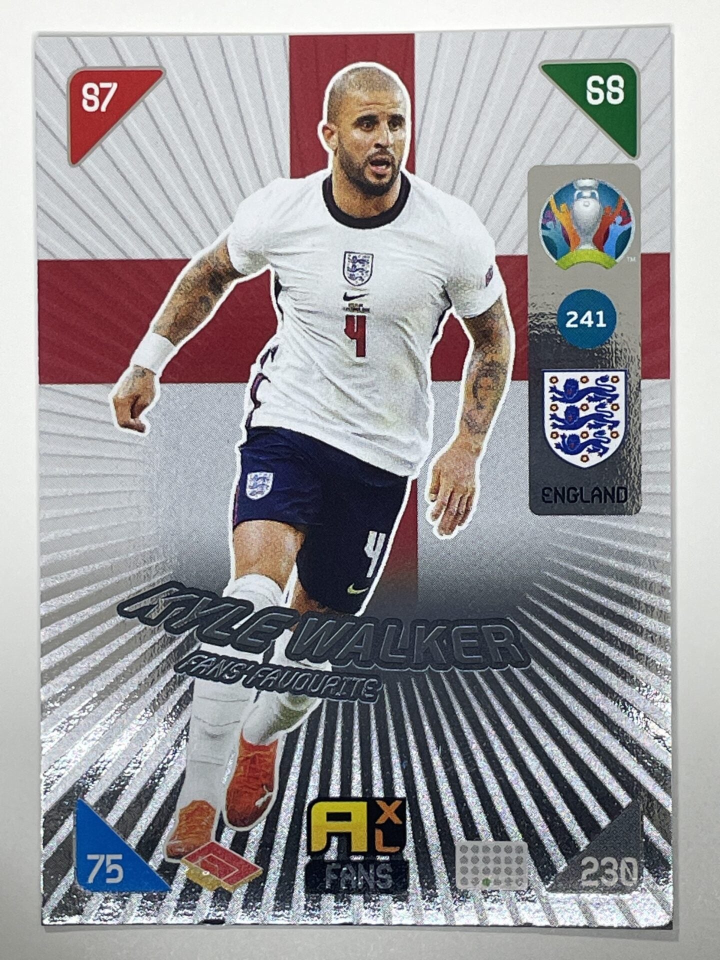 Kyle Walker Fans Favourites (England) Football Card &#8211; Euro 2020 Adrenalyn XL