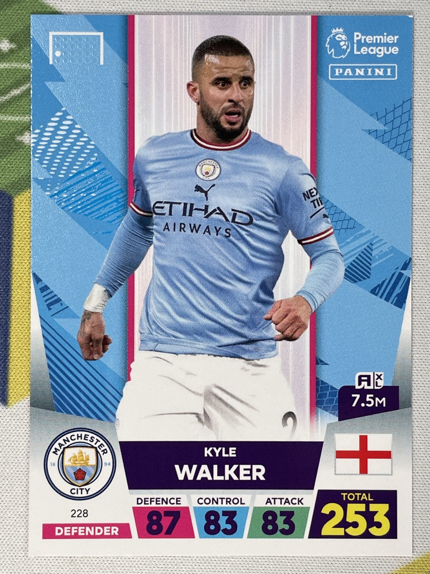 Kyle Walker Manchester City Panini Premier League Adrenalyn XL 2023 Card