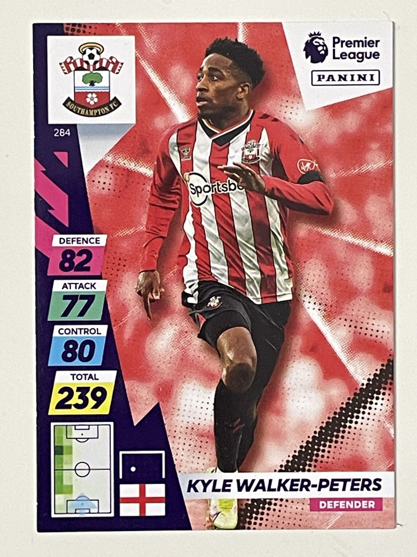 Kyle Walker-Peters Southampton Base Panini Adrenalyn XL PLUS Premier League 2021 2022