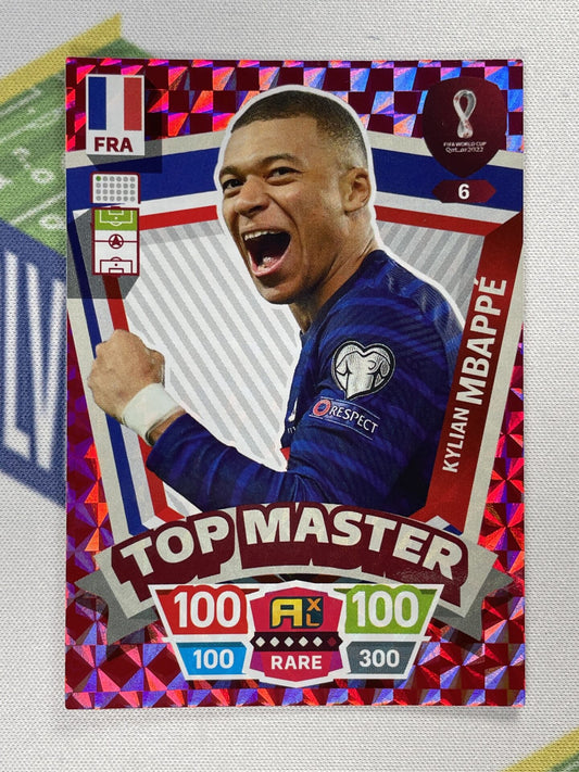 Kylian Mbappe France Top Master Panini World Cup 2022 Adrenalyn XL Card