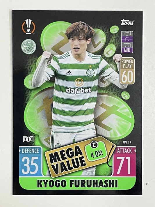 Kyogo Furuhashi Celtic Mega Value Topps Match Attax Extra 2021:22 Champions League Card