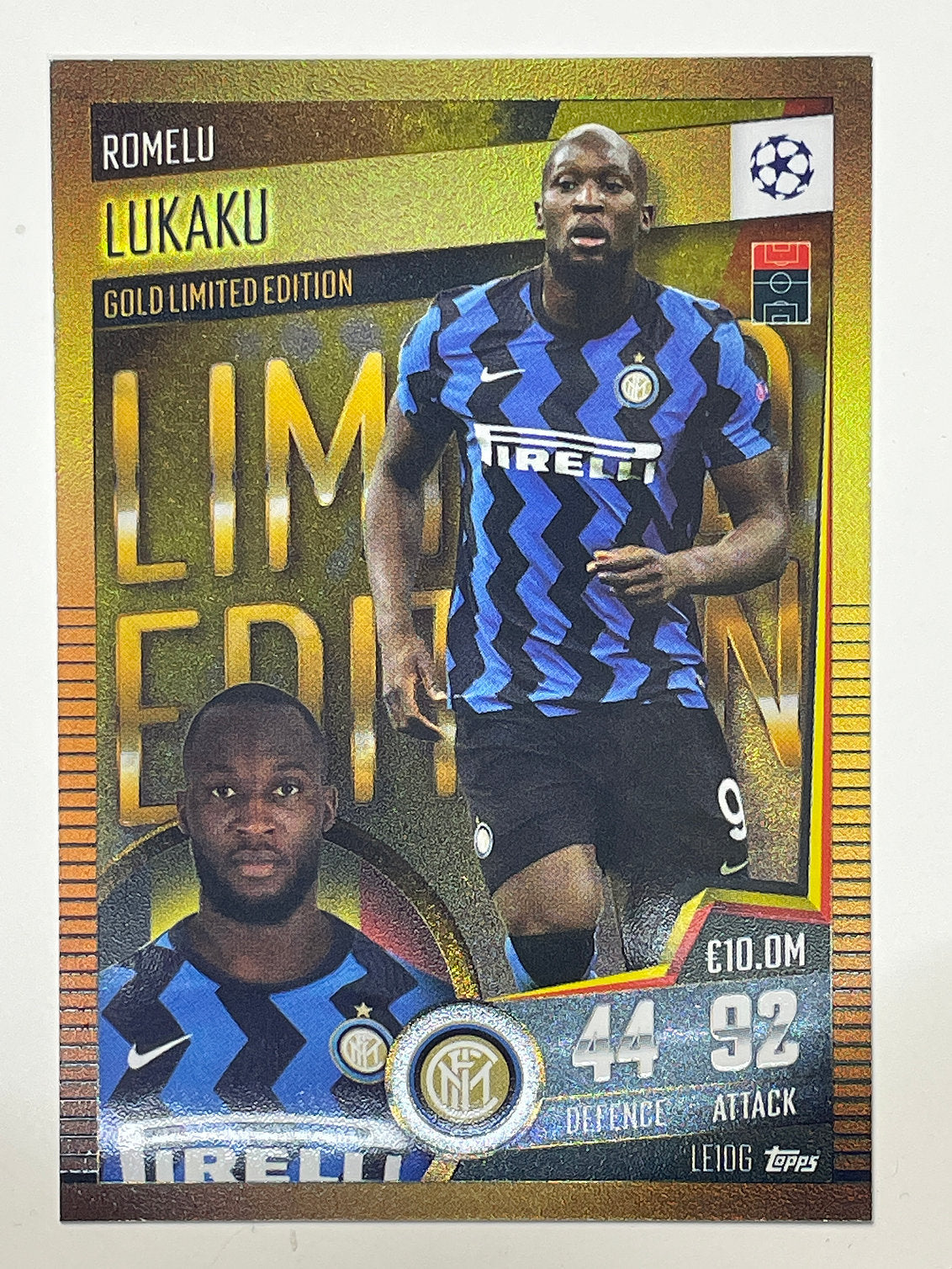 LE10G. Romelu Lukaku (FC Internazionale Milano) Football Card &#8211; Match Attax 101 2021 Card