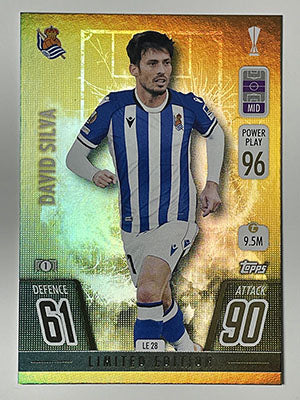 LE28.-David-Silva-Real-Sociedad-Gold-Limited-Edition-Match-Attax-2021-22-Topps-Football-Card