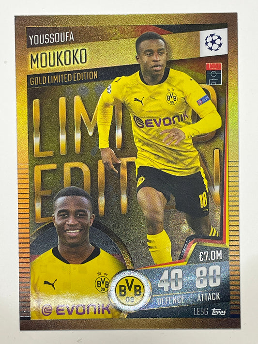 LE5G. Youssoufa Moukoko (Borussia Dortmund) Football Card &#8211; Match Attax 101 2021 Card