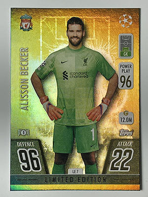 LE7.-Alisson-Becker-Liverpool-Gold-Limited-Edition-Match-Attax-2021-22-Topps-Football-Card