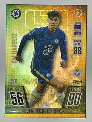 LE9.-Kai-Havertz-Chelsea-Gold-Limited-Edition-Match-Attax-2021-22-Topps-Football-Card