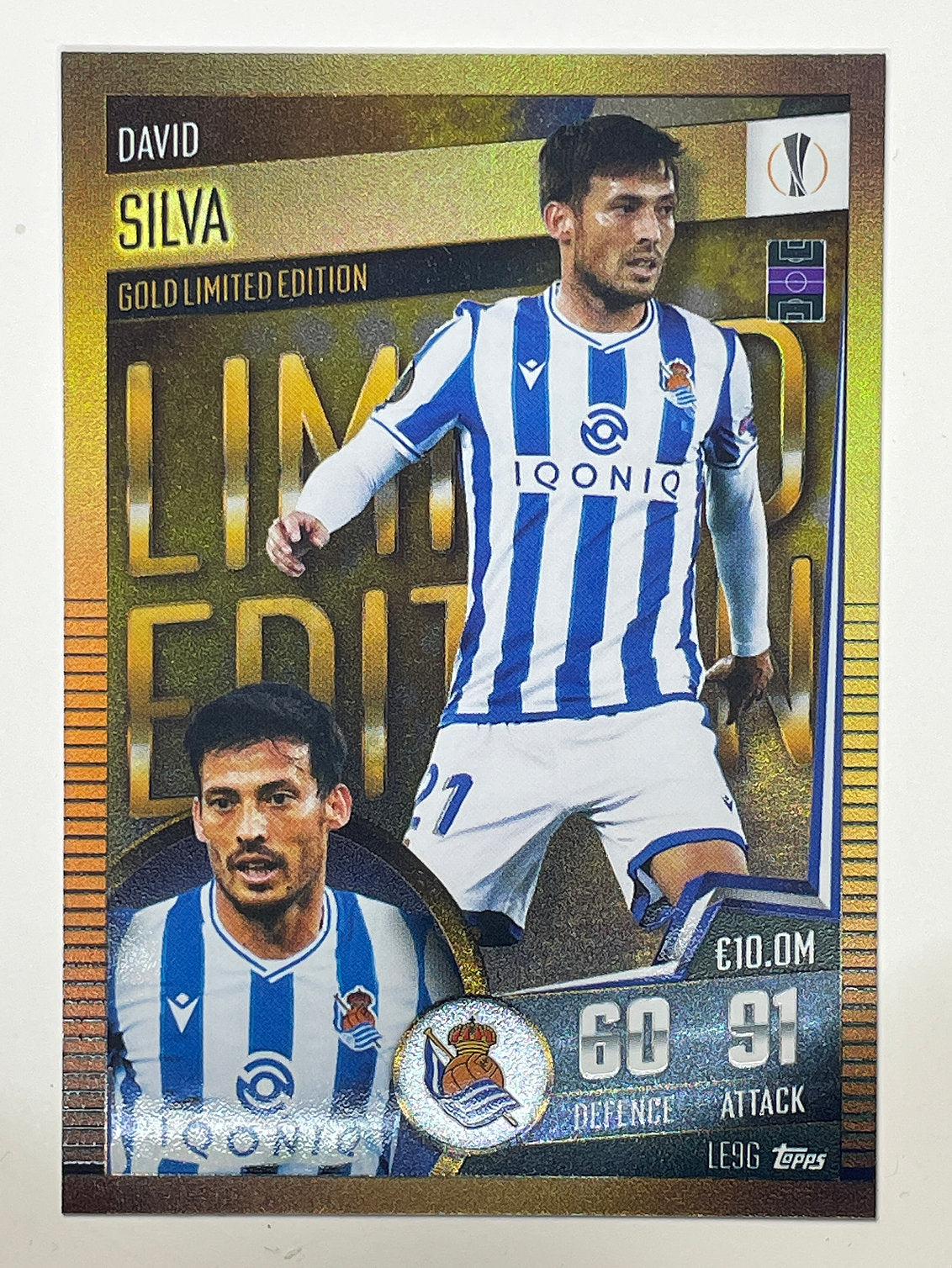 LE9G. David Silva (Real Sociedad) Football Card &#8211; Match Attax 101 2021 Card