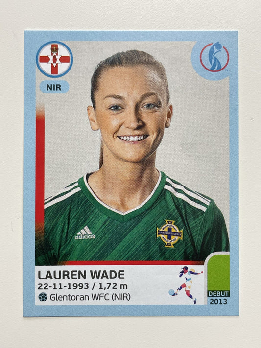 Lauren Wade Northern Ireland Base Panini Womens Euro 2022 Stickers Collection