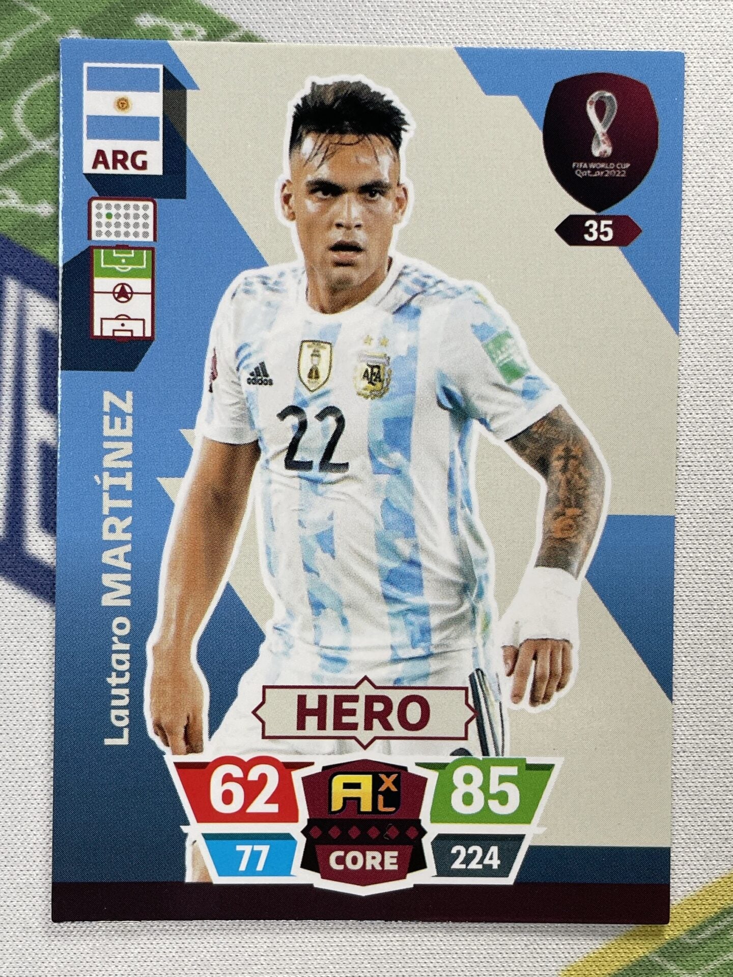 Lautaro Martinez Argentina Panini World Cup 2022 Adrenalyn XL Card