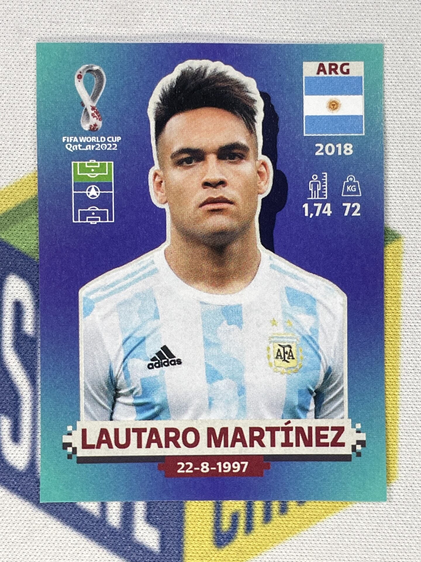 Lautaro Martinez Argentina Panini World Cup 2022 Qatar Stickers