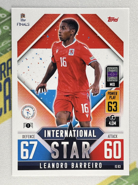 Leandro Barreiro Luxembourg Topps Match Attax 101 Road to Nations League 2022 Card