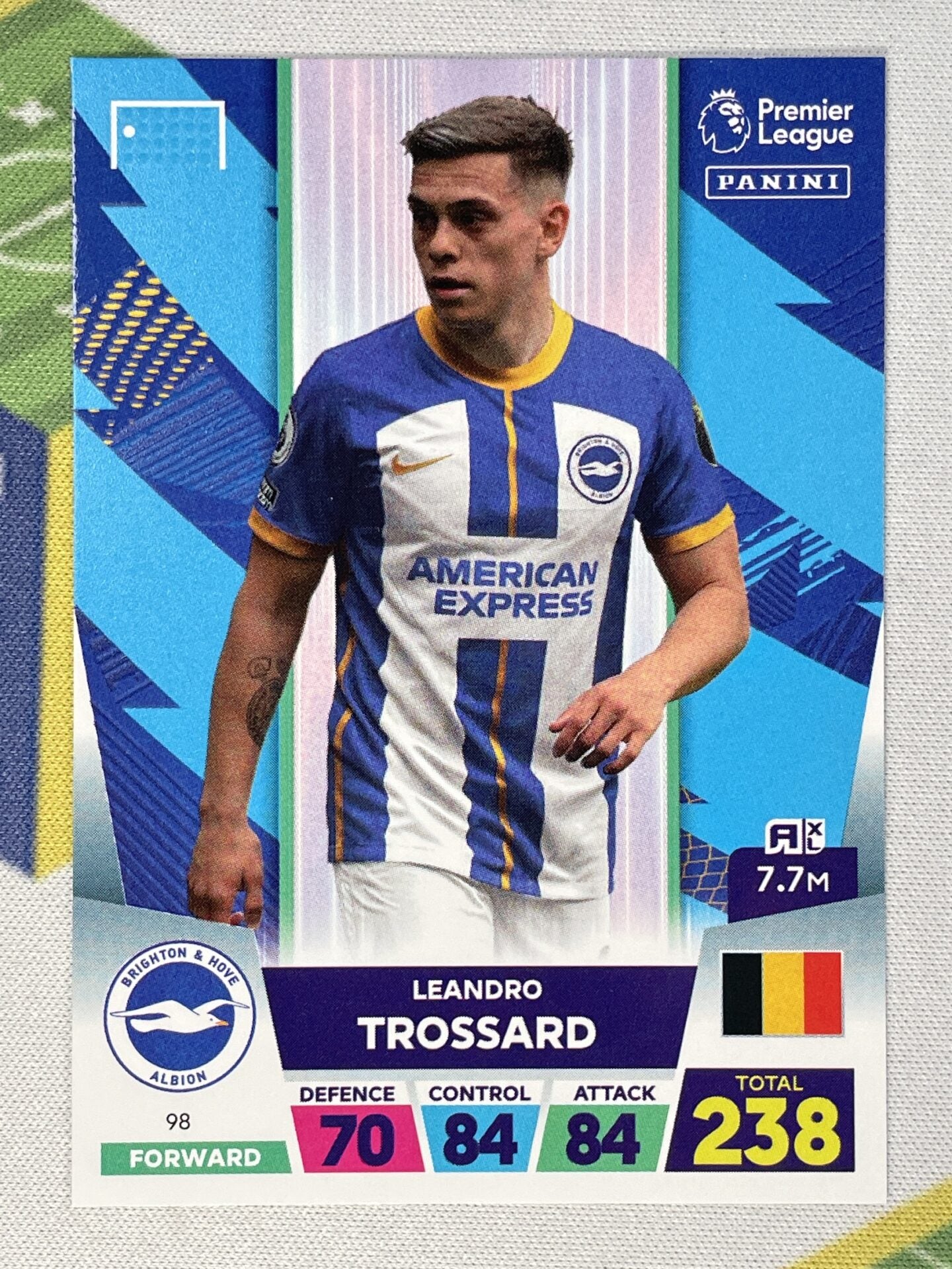 Leandro Trossard Brighton Panini Premier League Adrenalyn XL 2023 Card