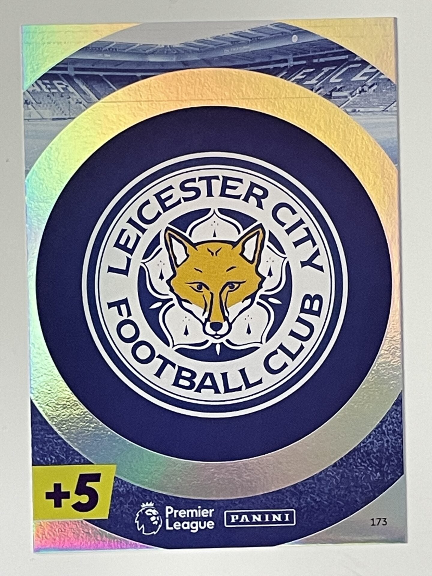 Leicester City Club Badge Panini Adrenalyn XL PLUS Premier League 2021 2022