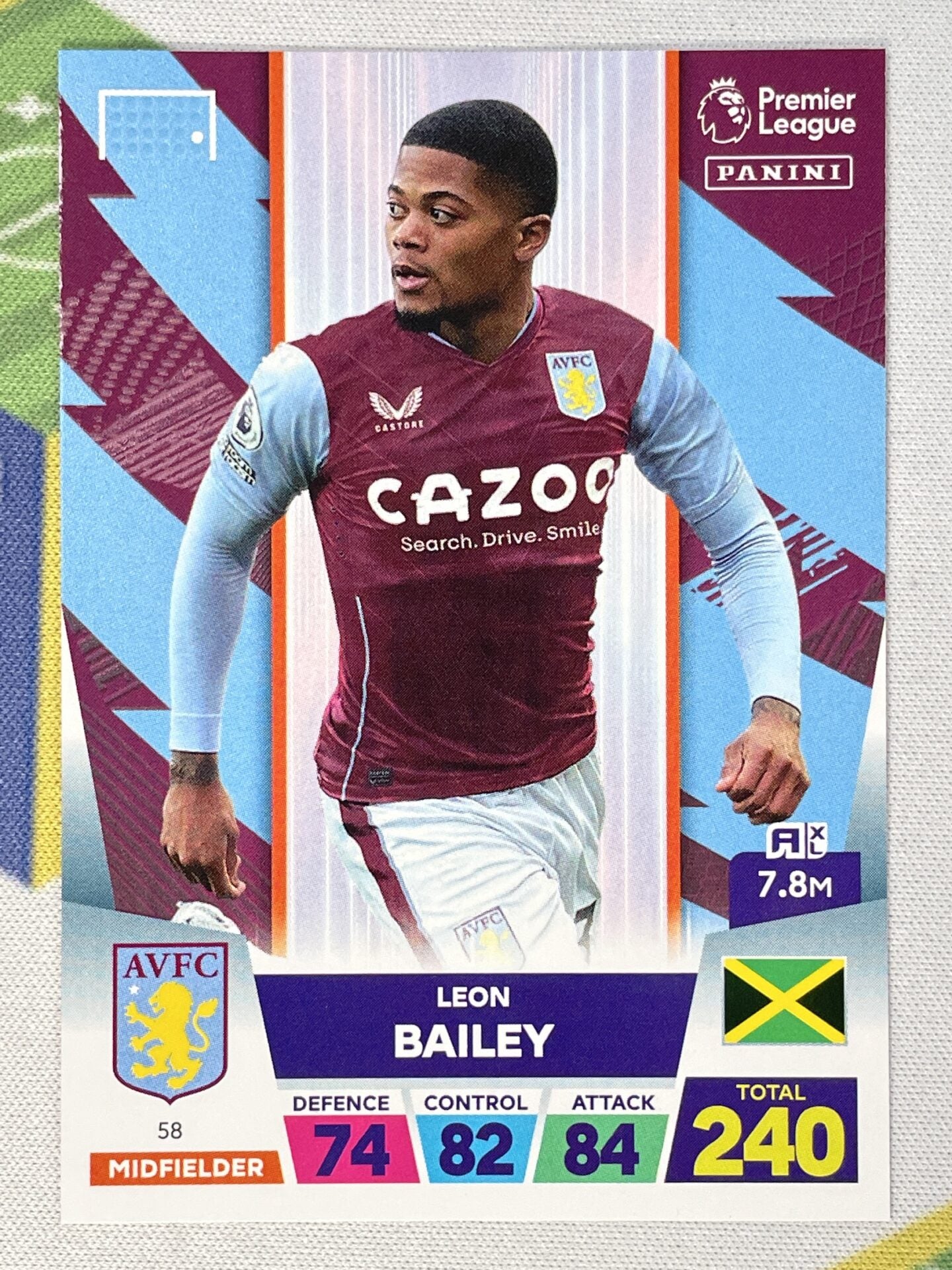 Leon Bailey Aston Villa Panini Premier League Adrenalyn XL 2023 Card