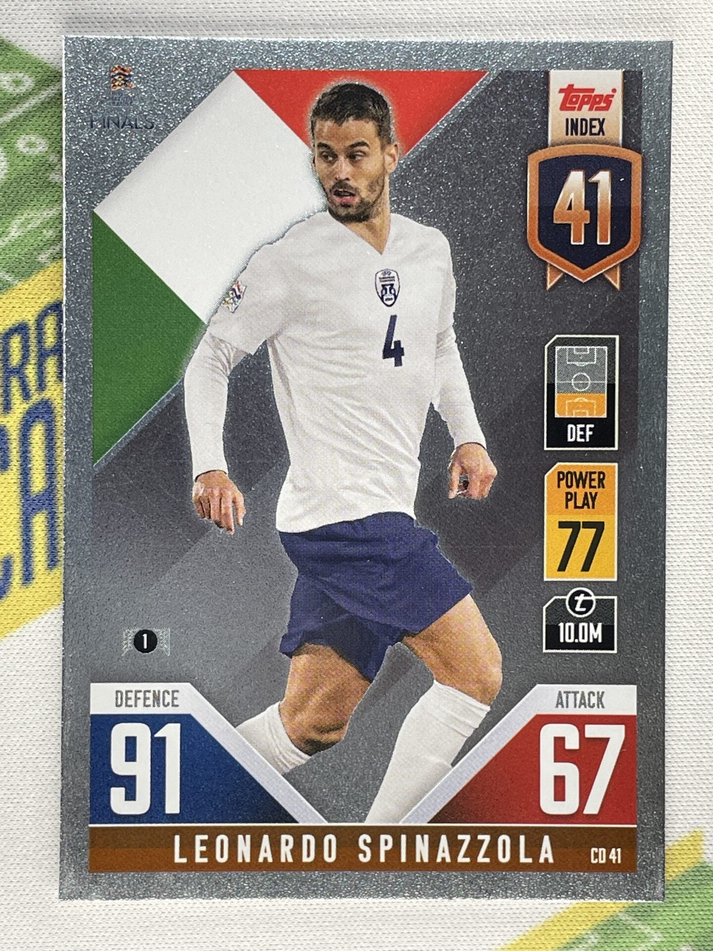 Leonardo Spinazzola Italy Topps Match Attax 101 Road to Nations League 2022 Card