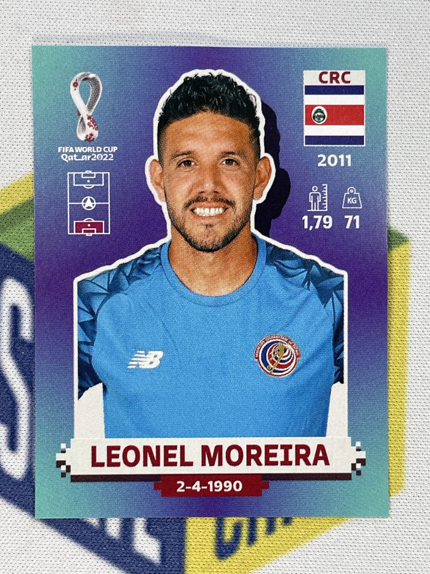 Leonel Moreira Costa Rica Panini World Cup 2022 Qatar Stickers