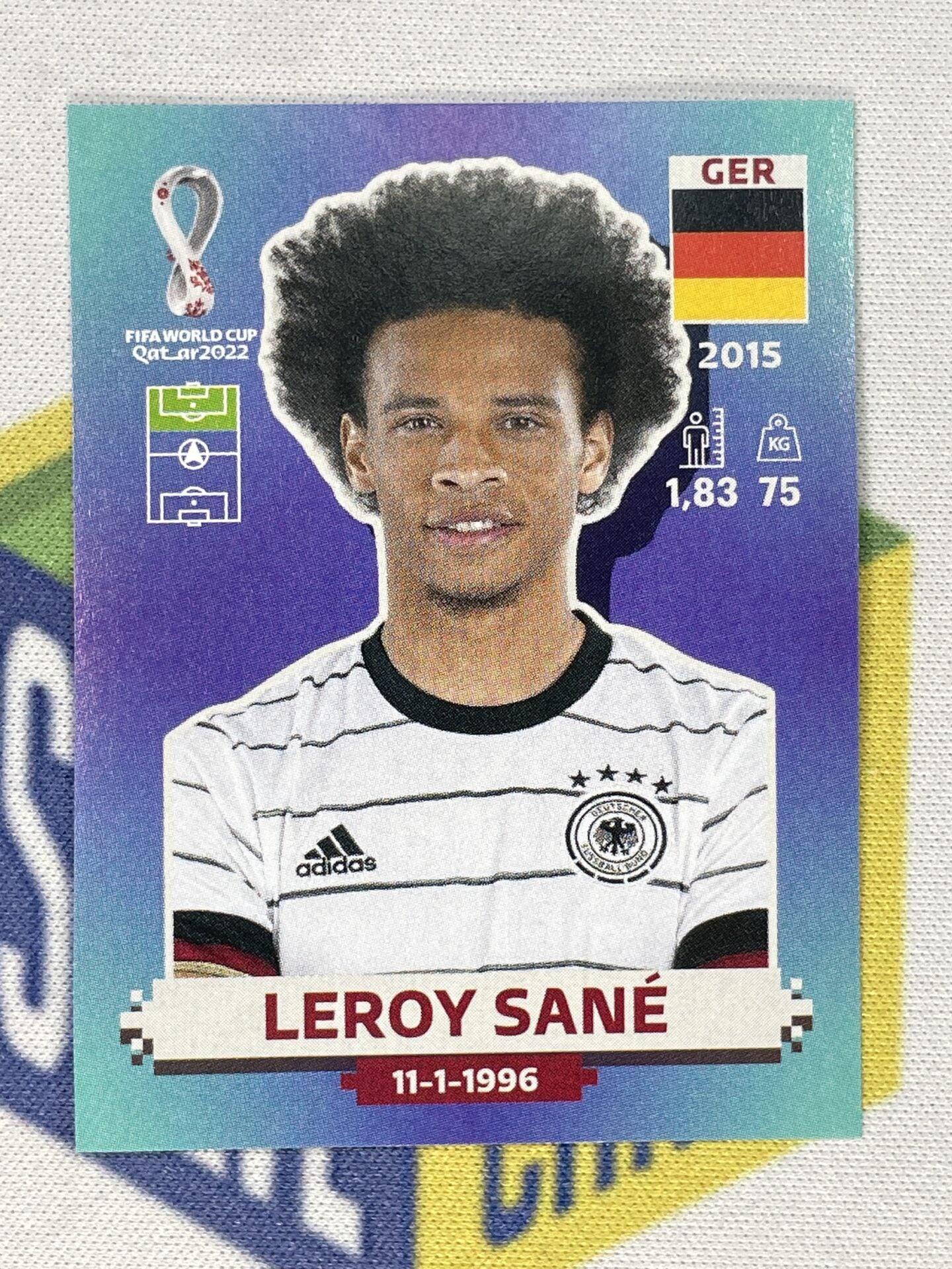 Leroy Sane Germany Panini World Cup 2022 Qatar Stickers