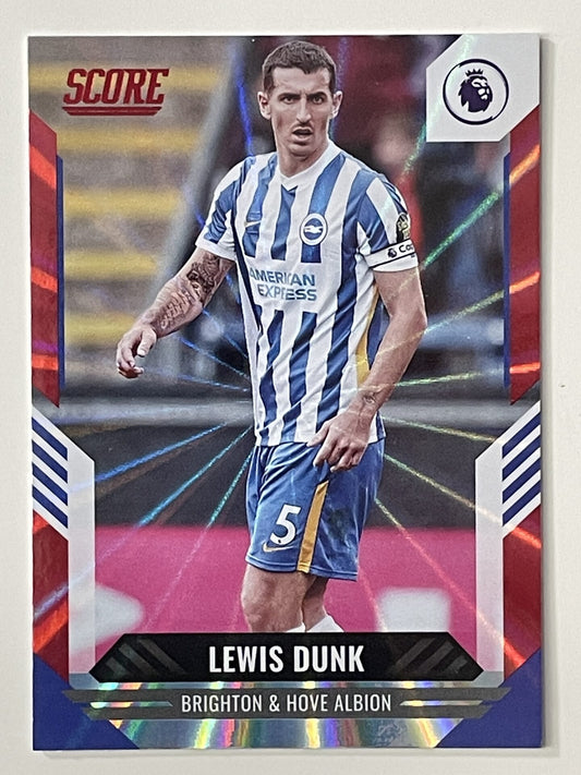 Lewis Dunk Brighton Base Red Laser Parallel Panini Premier League Score 2021 2022