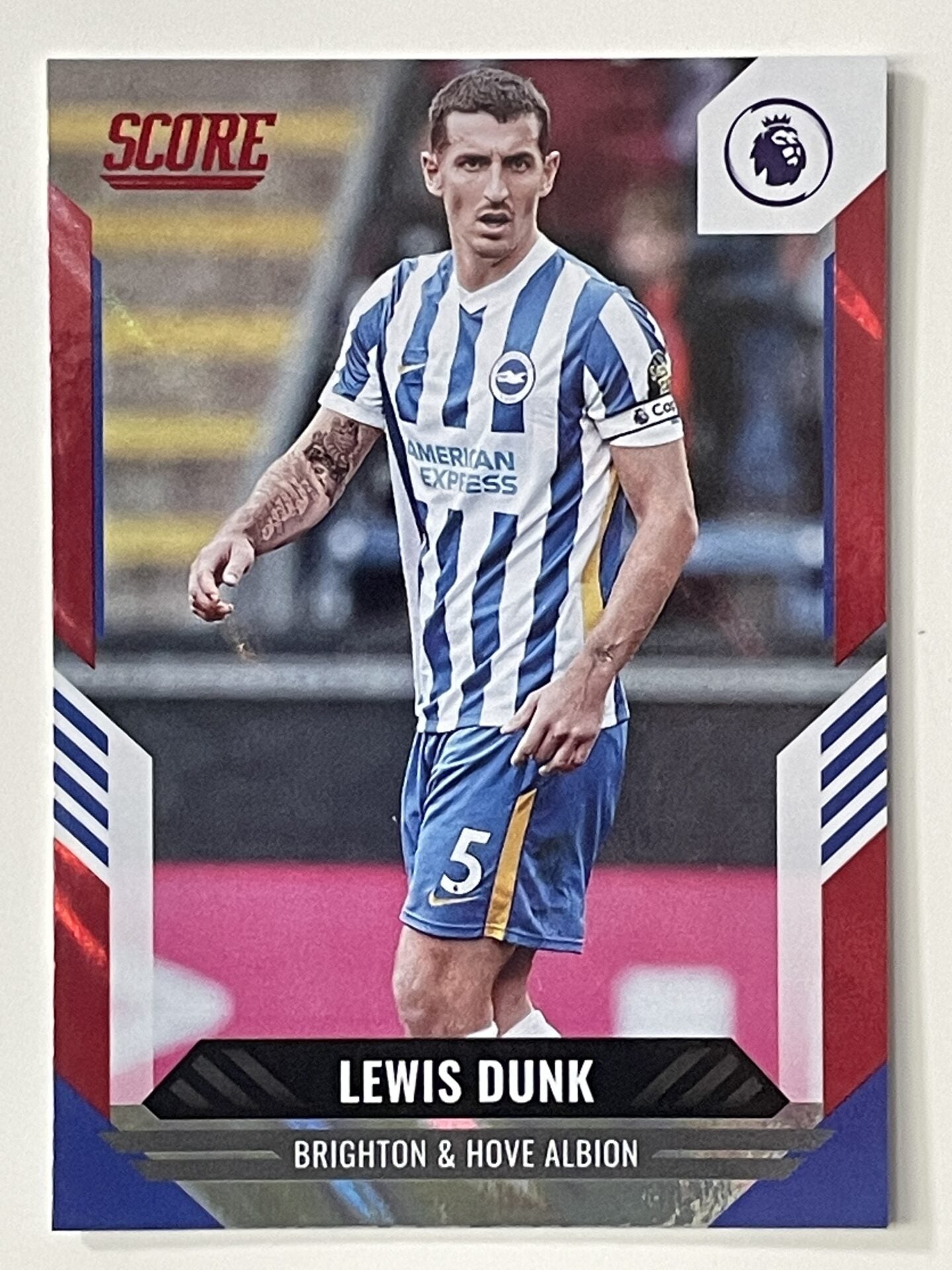 Lewis Dunk Brighton Base Red Lava Parallel Panini Premier League Score 2021 2022