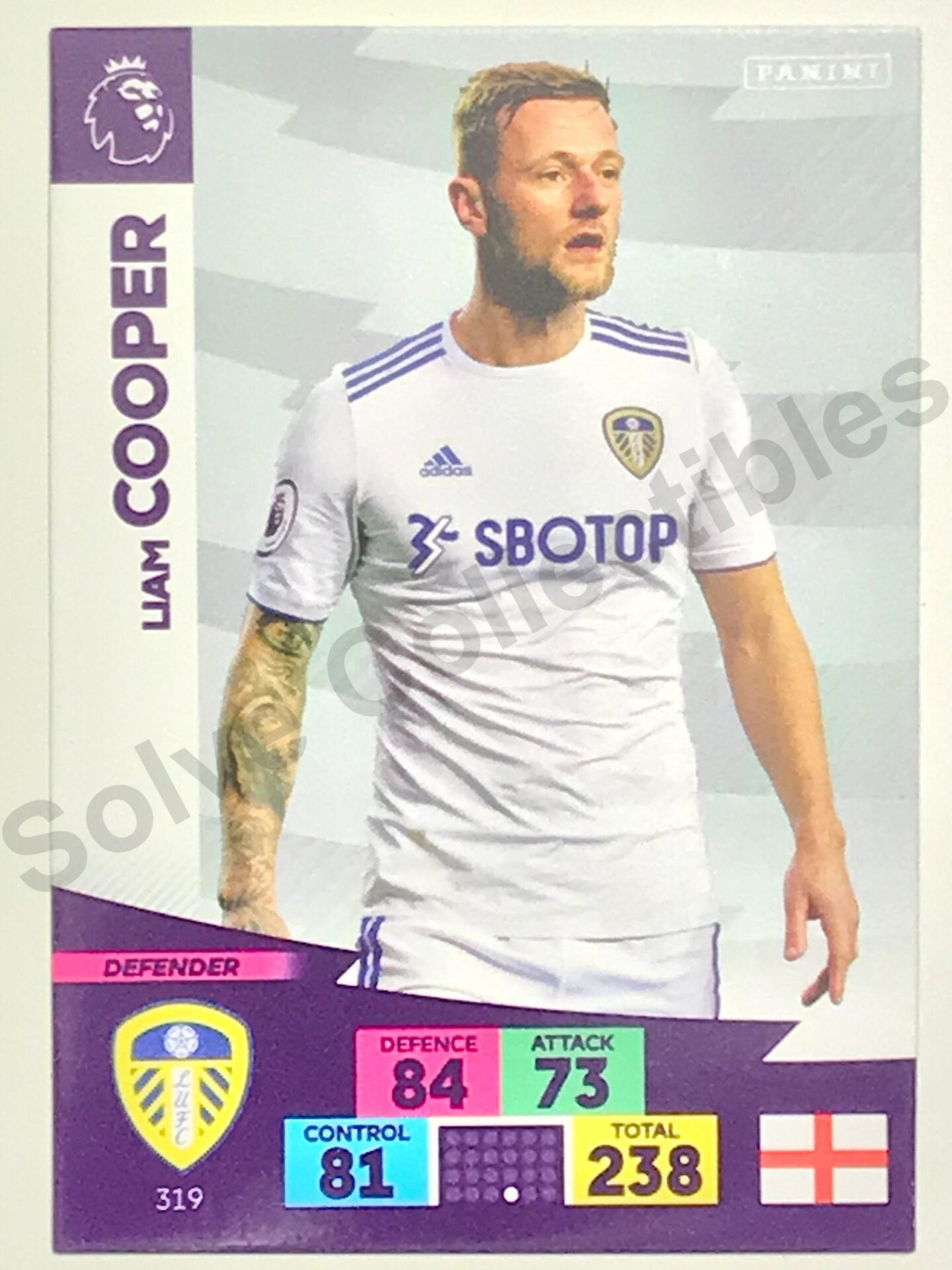 Liam Cooper (Leeds United) Football Card &#8211; Premier League Adrenalyn XL 2020:21