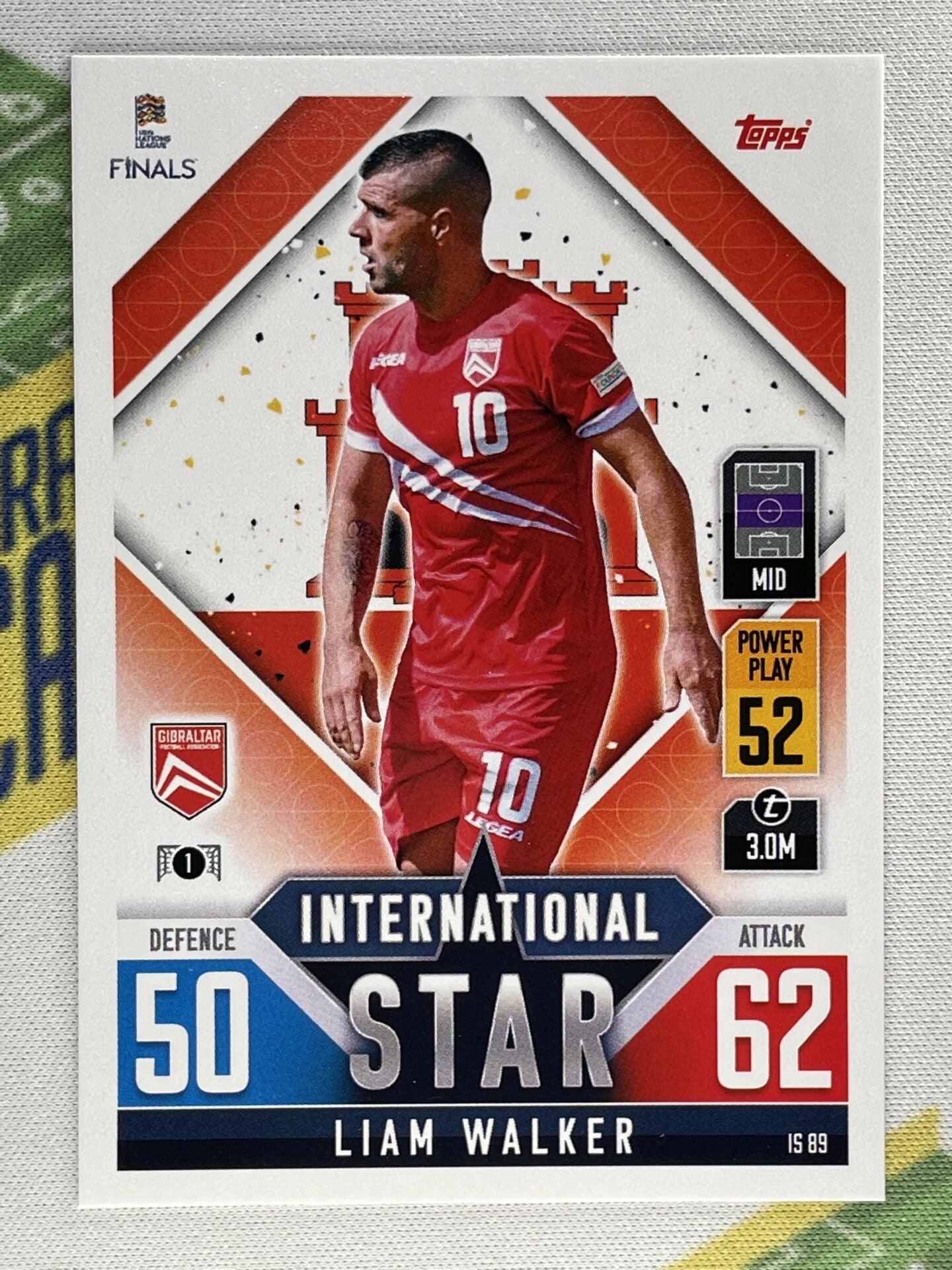 Liam Walker Gibraltar Topps Match Attax 101 Road to Nations League 2022 Card