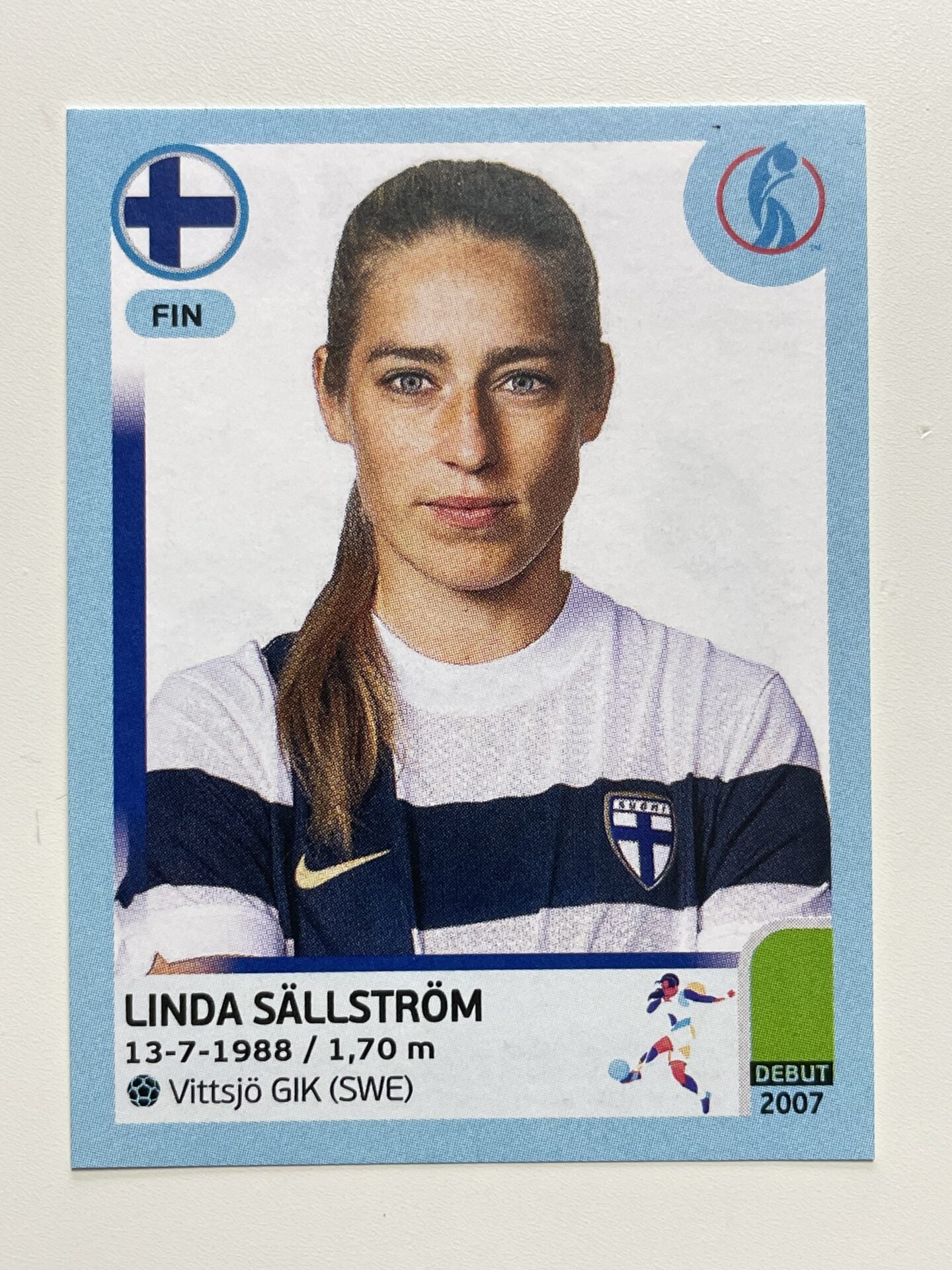 Linda Sallstrom Finland Base Panini Womens Euro 2022 Stickers Collection