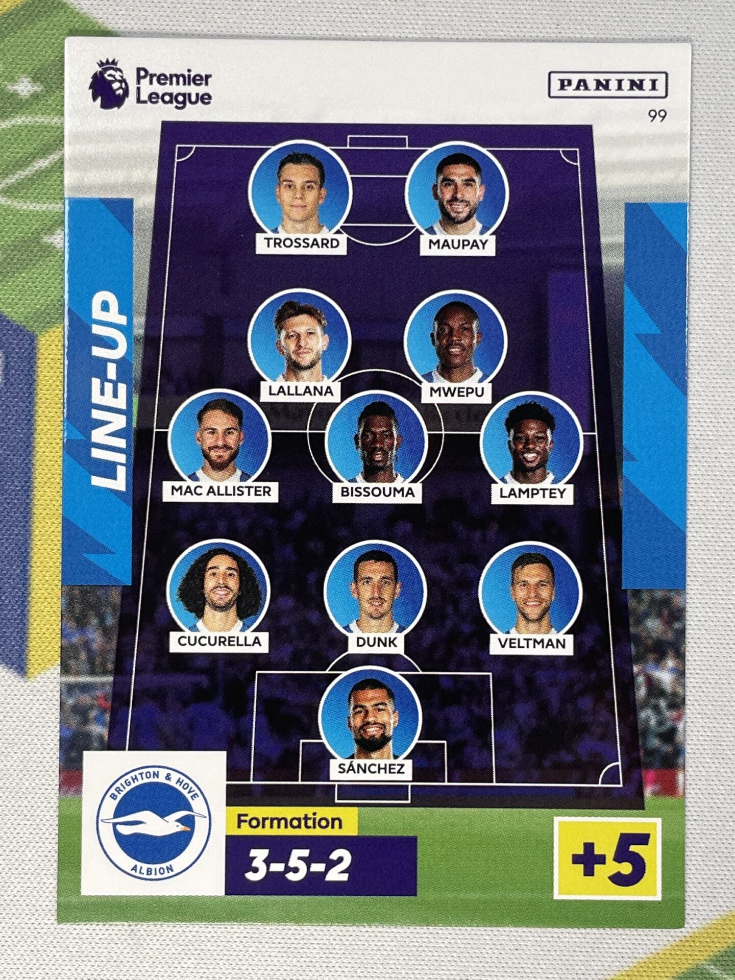 Lineup Brighton Panini Premier League Adrenalyn XL 2023 Card