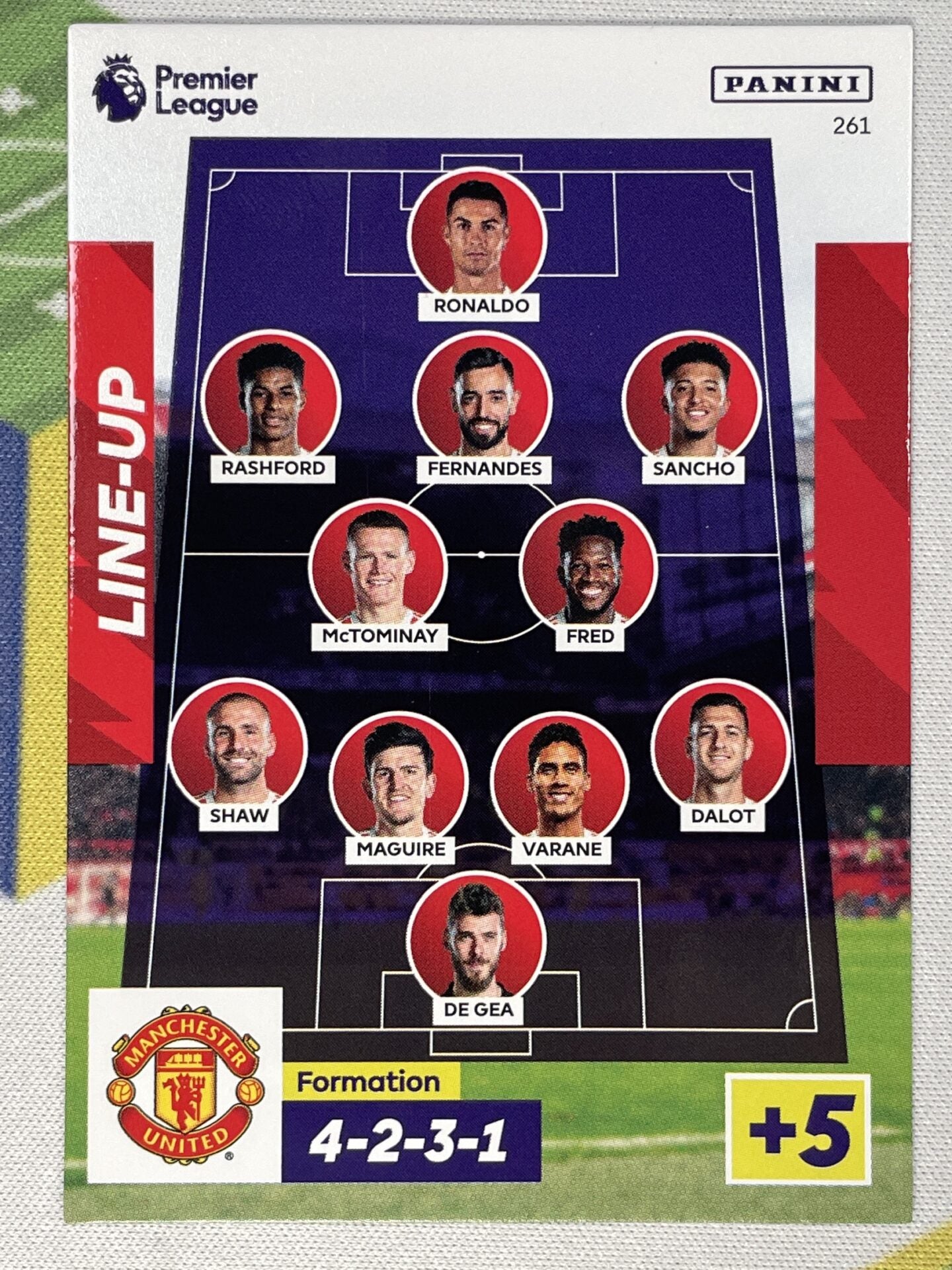 Lineup Manchester United Panini Premier League Adrenalyn XL 2023 Card