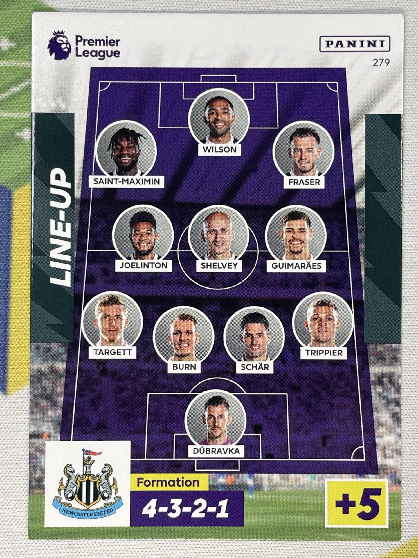 Lineup Newcastle Panini Premier League Adrenalyn XL 2023 Card