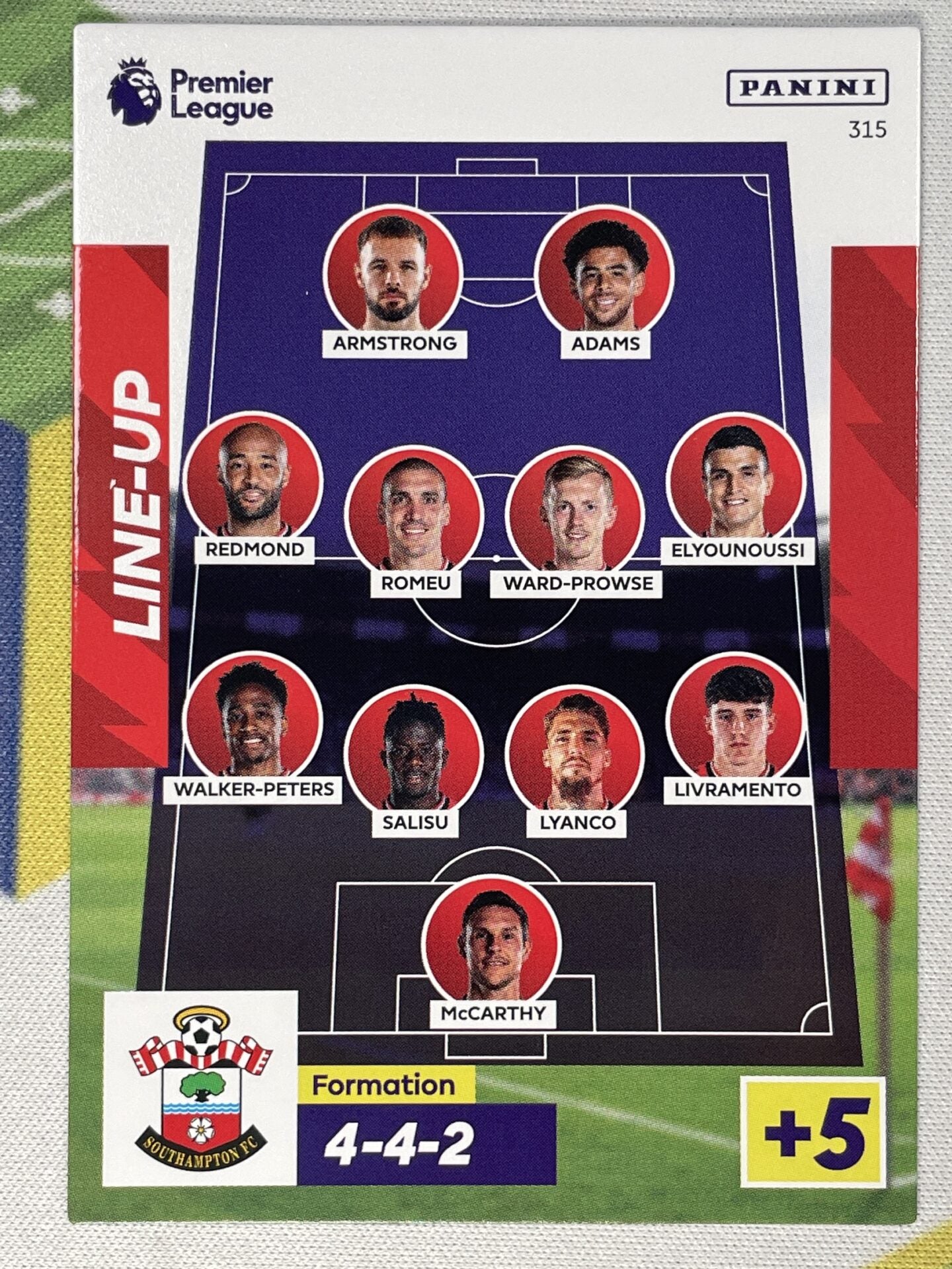 Lineup Southampton Panini Premier League Adrenalyn XL 2023 Card