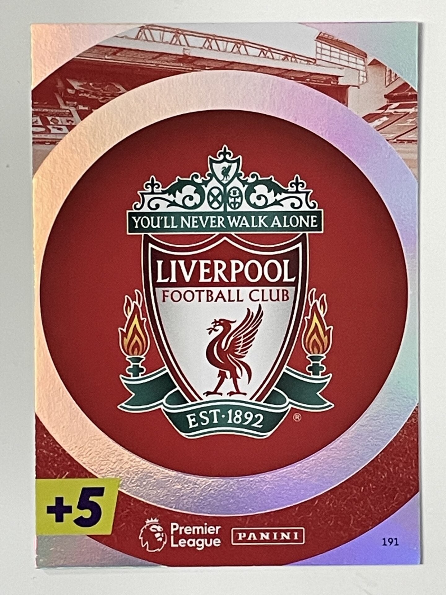 Liverpool Club Badge Panini Adrenalyn XL PLUS Premier League 2021 2022