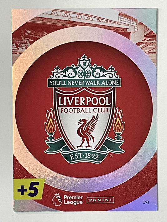 Liverpool Club Badge Panini Adrenalyn XL PLUS Premier League 2021 2022