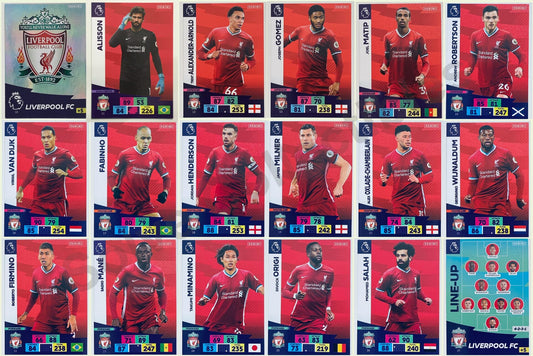 Liverpool Complete Team Set (18 Cards) Football Cards &#8211; Premier League Adrenalyn XL 2020:21