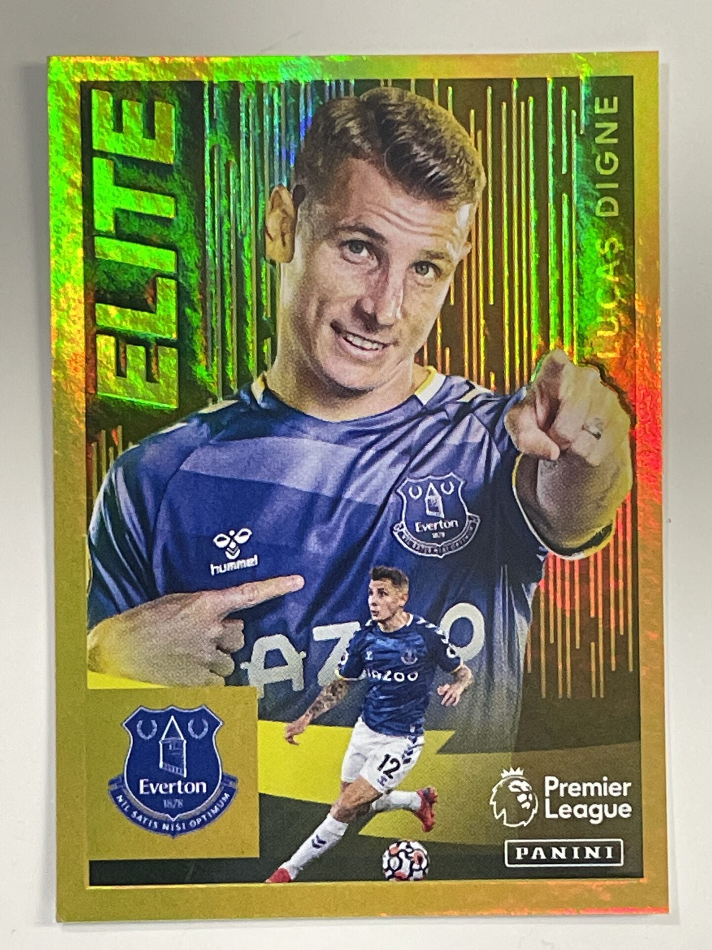 Lucas Digne Everton Elite Panini Premier League 2022 Football Stickers