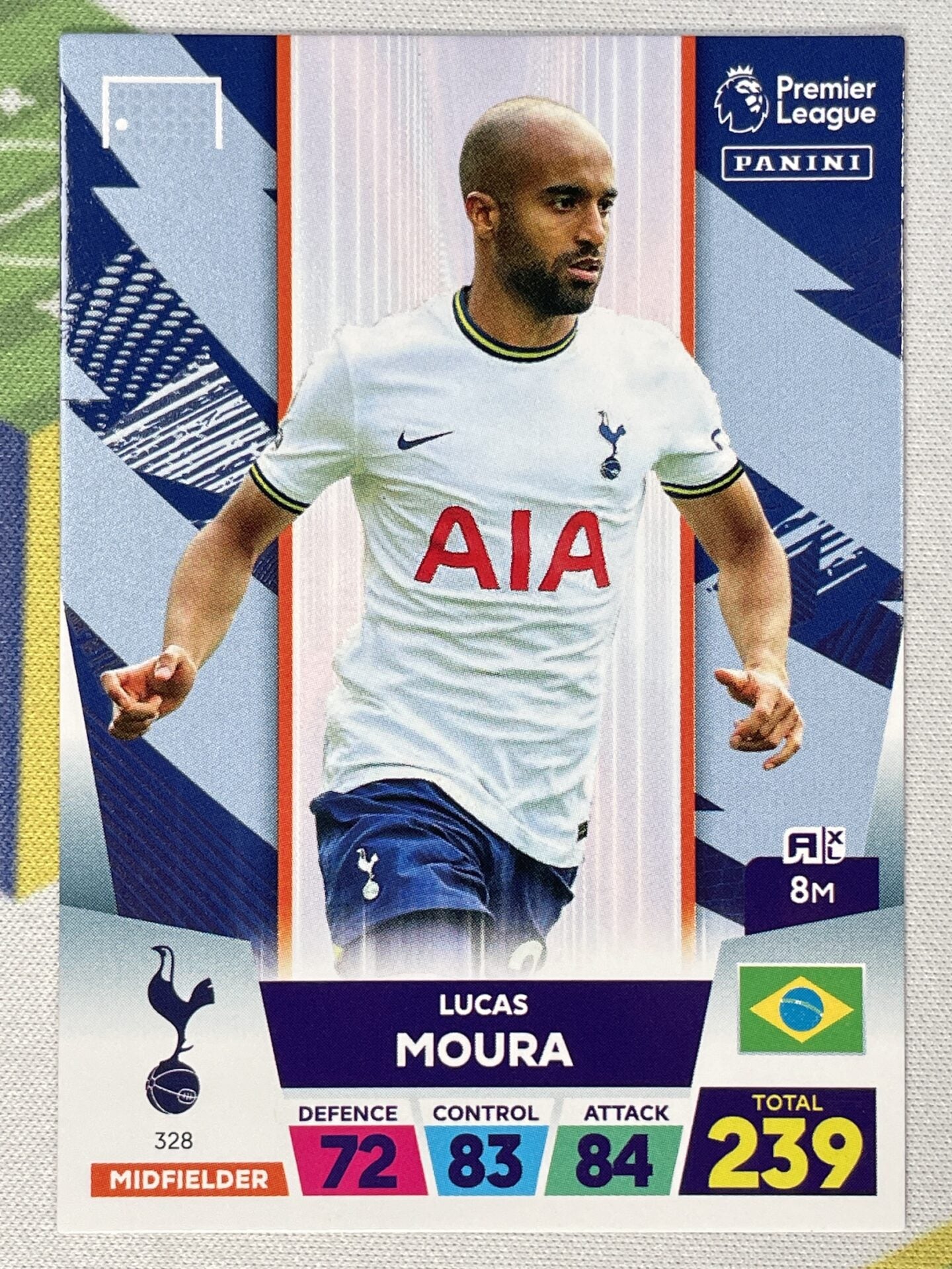 Lucas Moura Tottenham Panini Premier League Adrenalyn XL 2023 Card