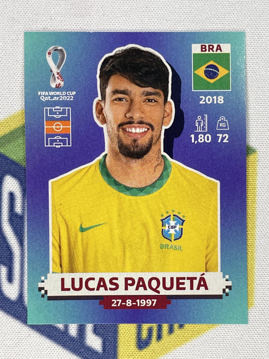 Lucas Paqueta Brazil Panini World Cup 2022 Qatar Stickers