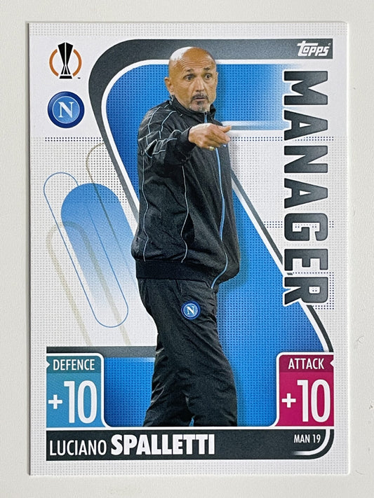 Luciano Spalletti Napoli Manager Topps Match Attax Extra 2021:22 Champions League Card