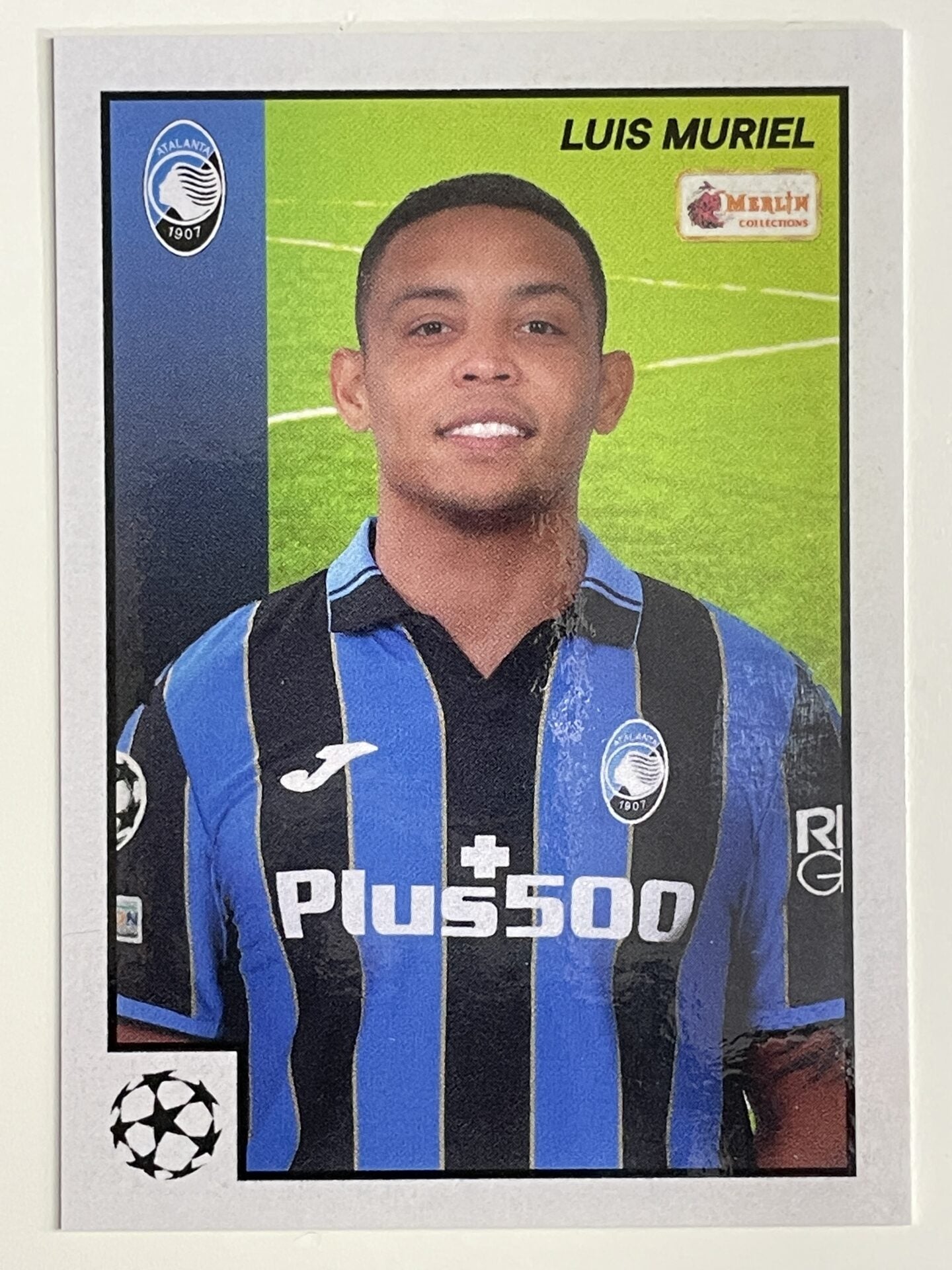 Luis Muriel Atalanta Base Topps Merlin Heritage 97 UEFA Champions League Card