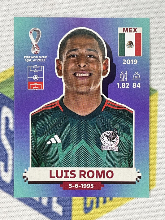 Luis Romo Mexico Panini World Cup 2022 Qatar Stickers