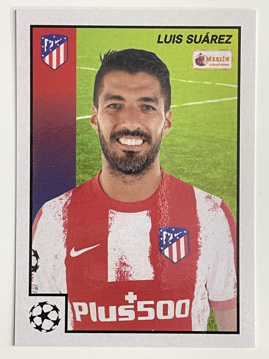 Luis Suarez Atletico Madrid Base Topps Merlin Heritage 97 UEFA Champions League Card