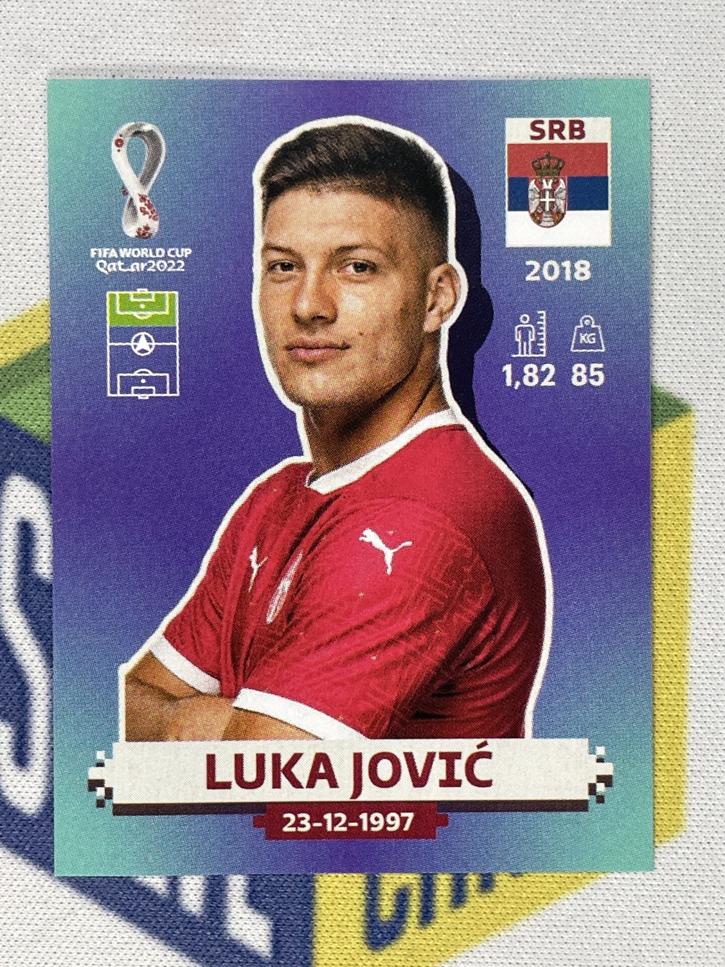 Luka Jovic Serbia Panini World Cup 2022 Qatar Stickers