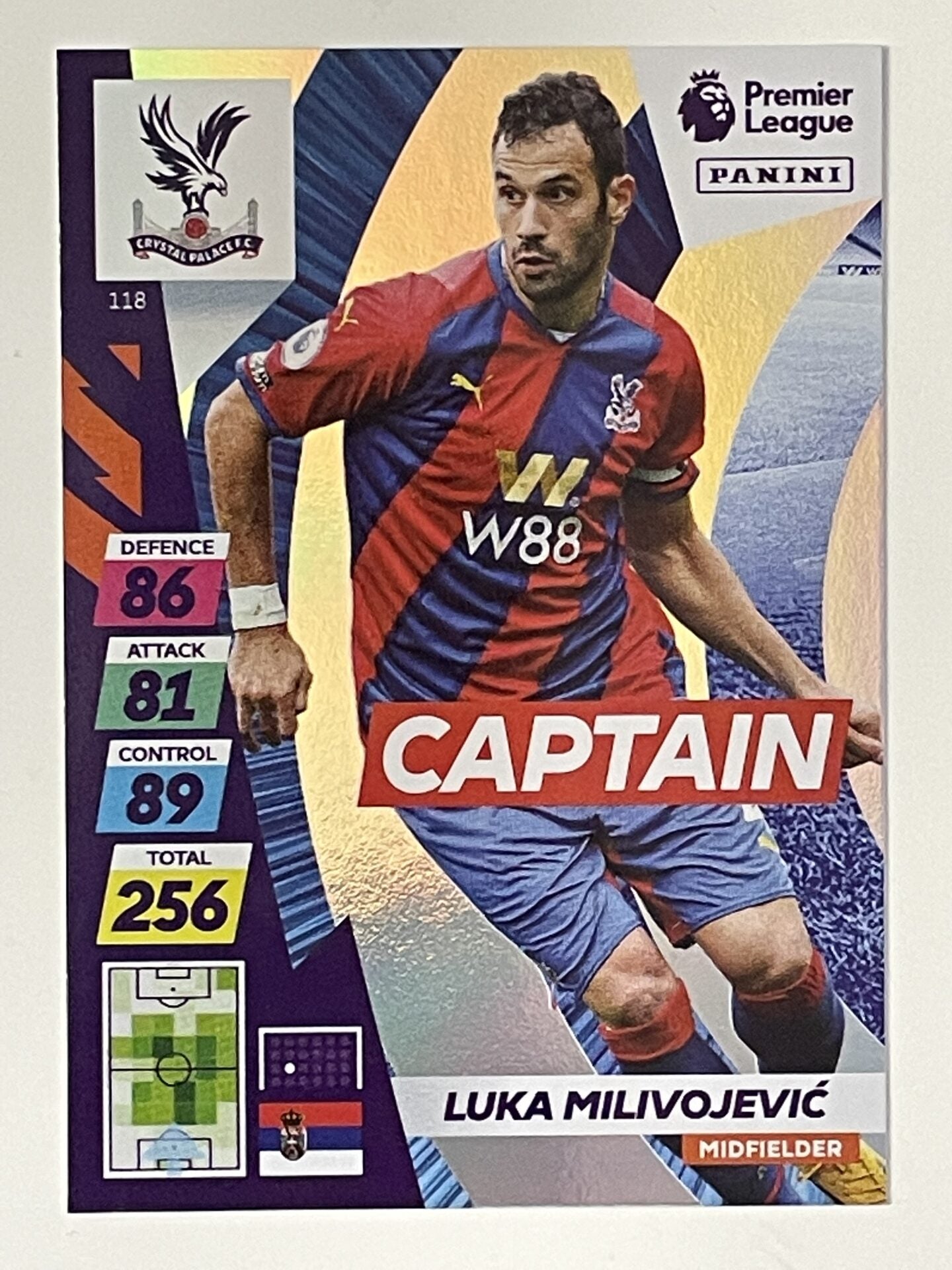 Luka Milivojevic Crystal Palace Fans Favourite Panini Adrenalyn XL PLUS Premier League 2021 2022