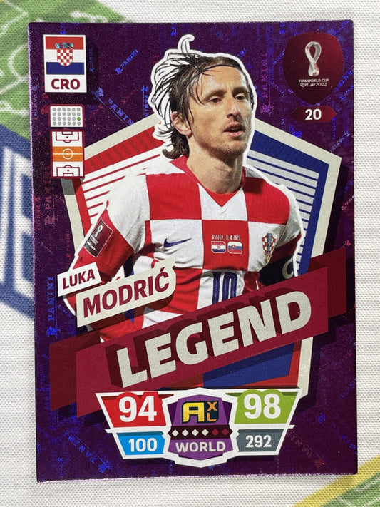 Luka Modric Croatia Legend Panini World Cup 2022 Adrenalyn XL Card